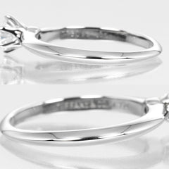 Tiffany & Co. Tiffany Setting Solitaire Ring Platinum with RBC Diamond