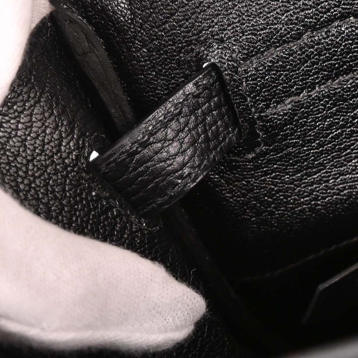 Hermes Birkin Handbag Black Ardennes with Gold Hardware