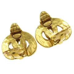 Chanel CC logo heart Gold-plated