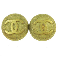 Chanel CC Round Earrings Metal