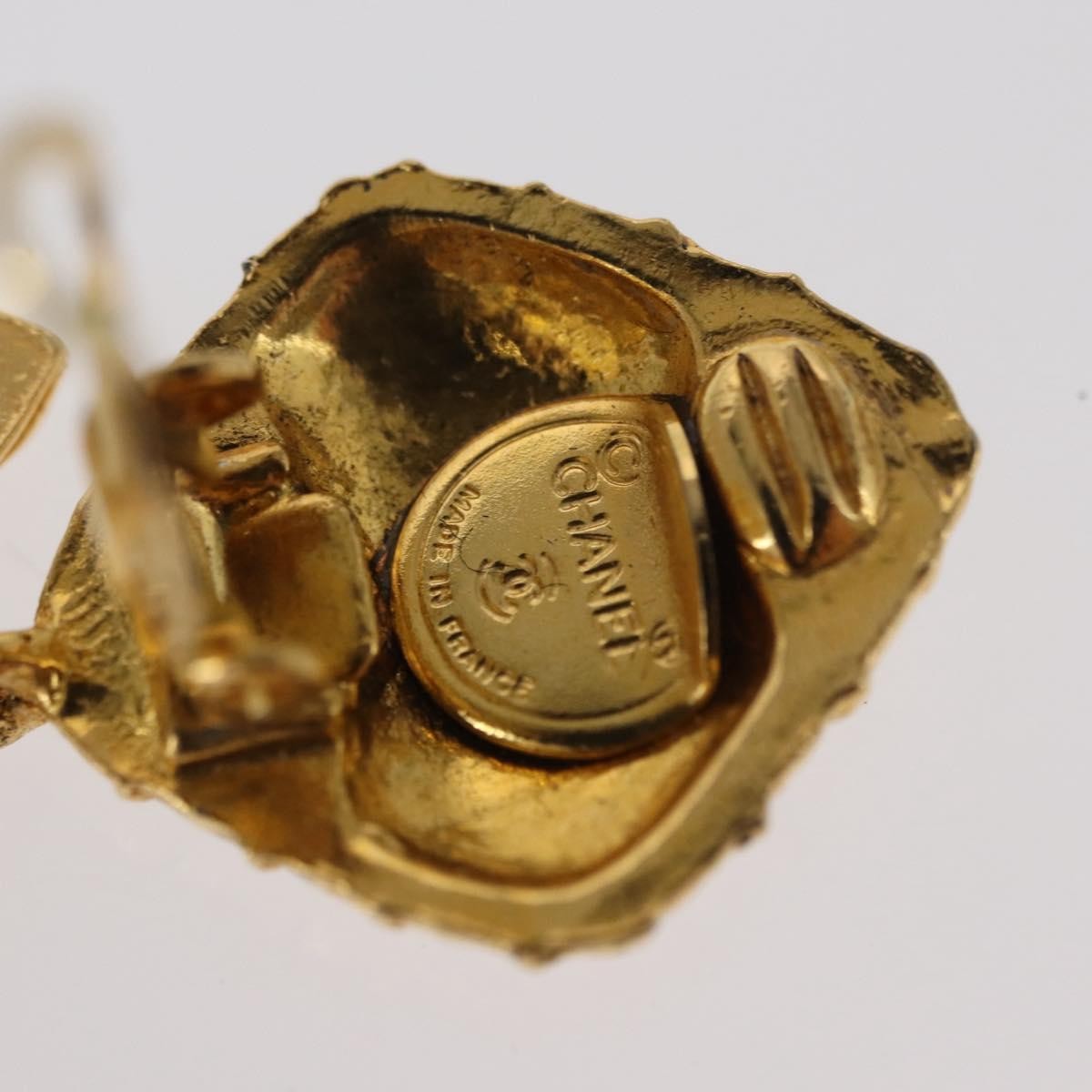 Chanel Ribbon Earring Metal