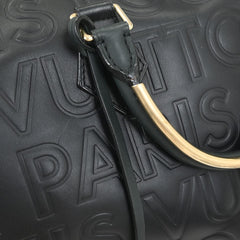 Louis Vuitton Paris Speedy Cube Bag Embossed Leather