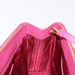 Prada Double Zip Lux Tote Saffiano Leather