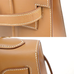 Hermes Kelly Handbag Brown Chamonix with Gold Hardware