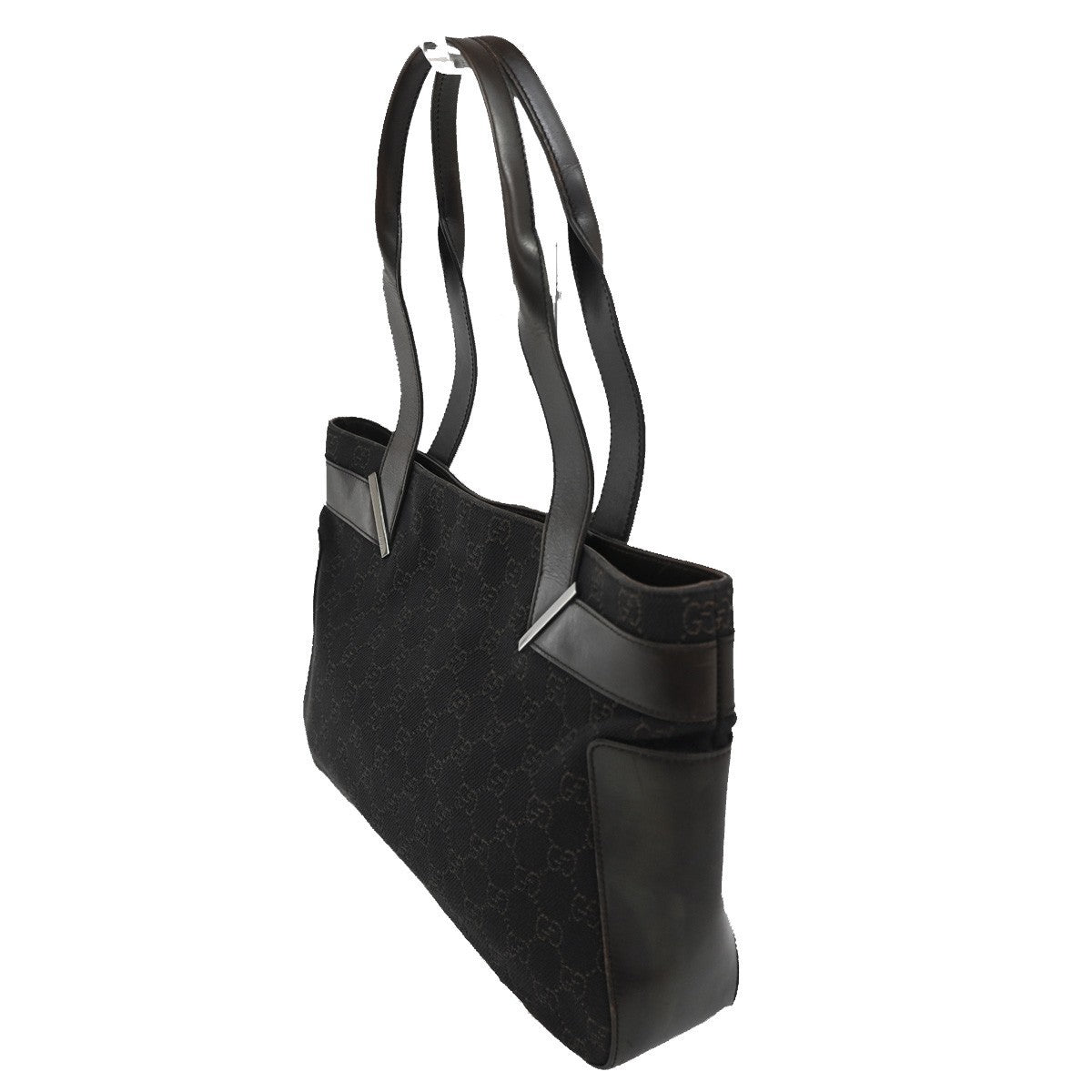 Gucci Vintage Shoulder Bag GG Coated Canvas