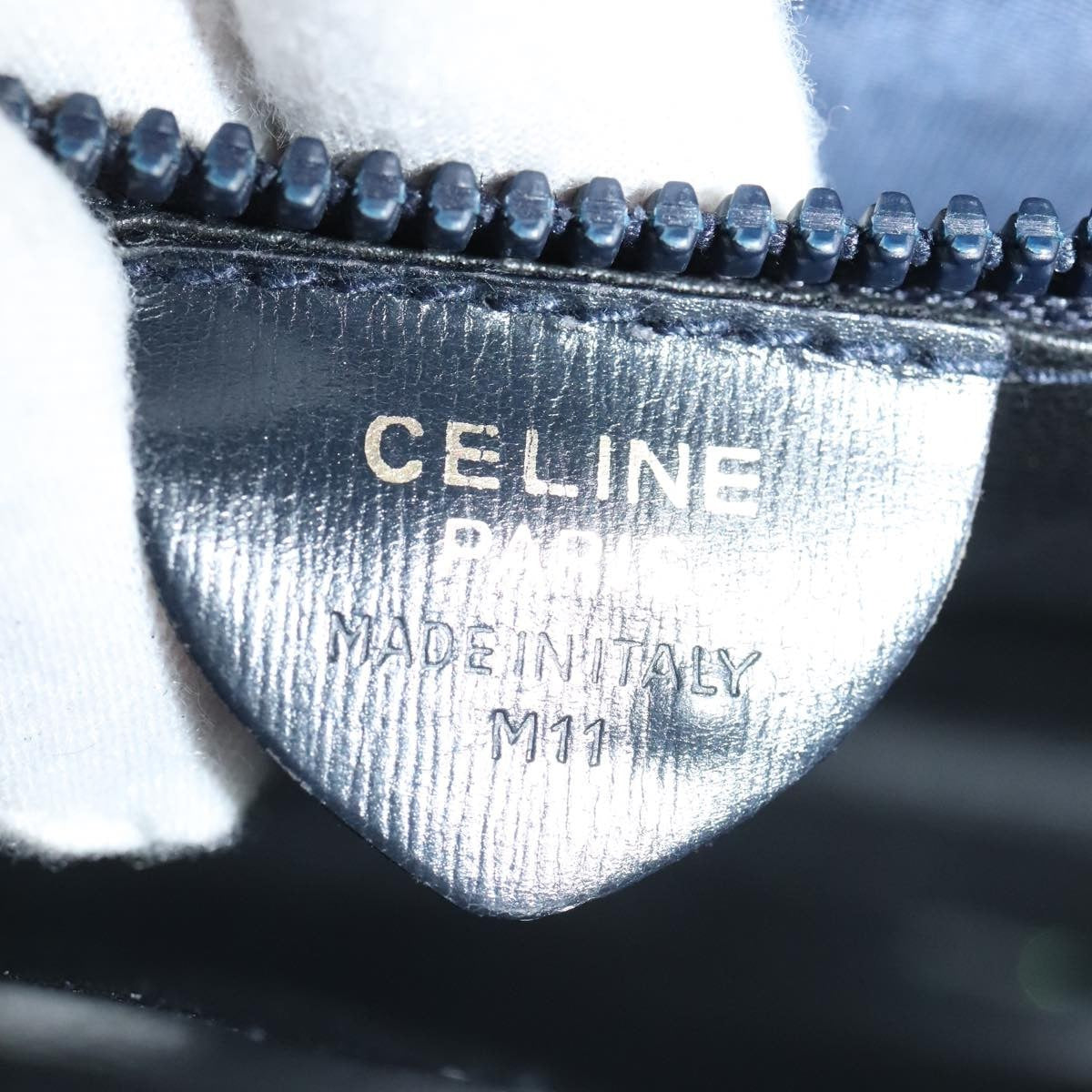 Celine Vintage Circle Logo Crossbody Bag Leather