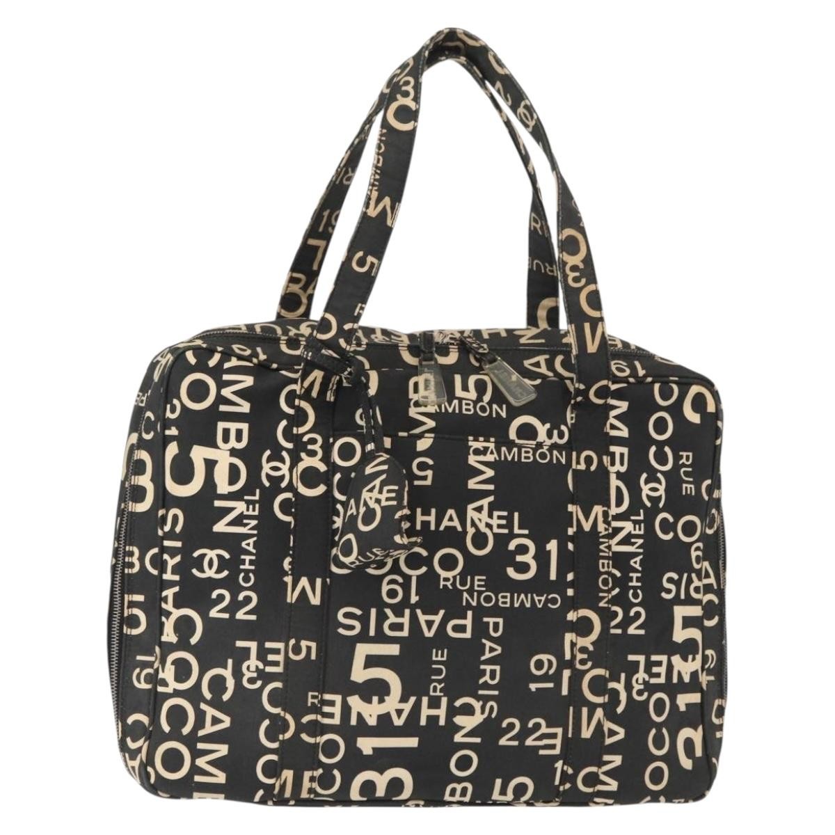 Chanel Boston Zip Tote Quilted Canvas