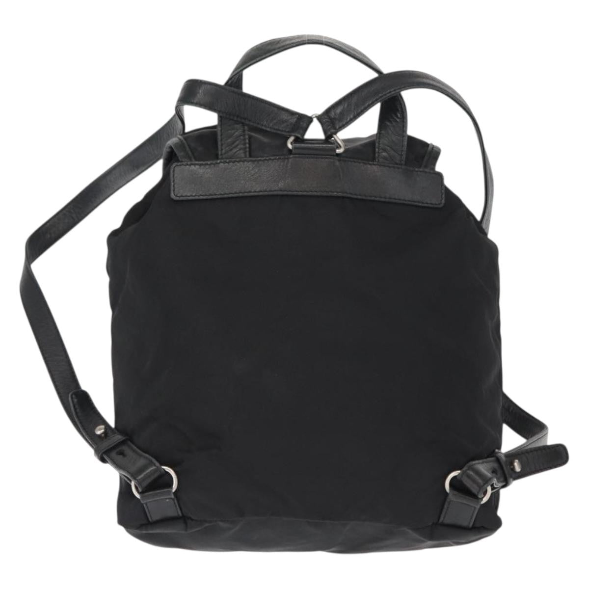 Prada Vela Double Front Pocket Backpack Tessuto with Saffiano Leather