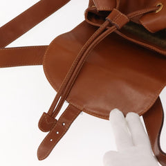 Gucci Vintage Bamboo Backpack Leather