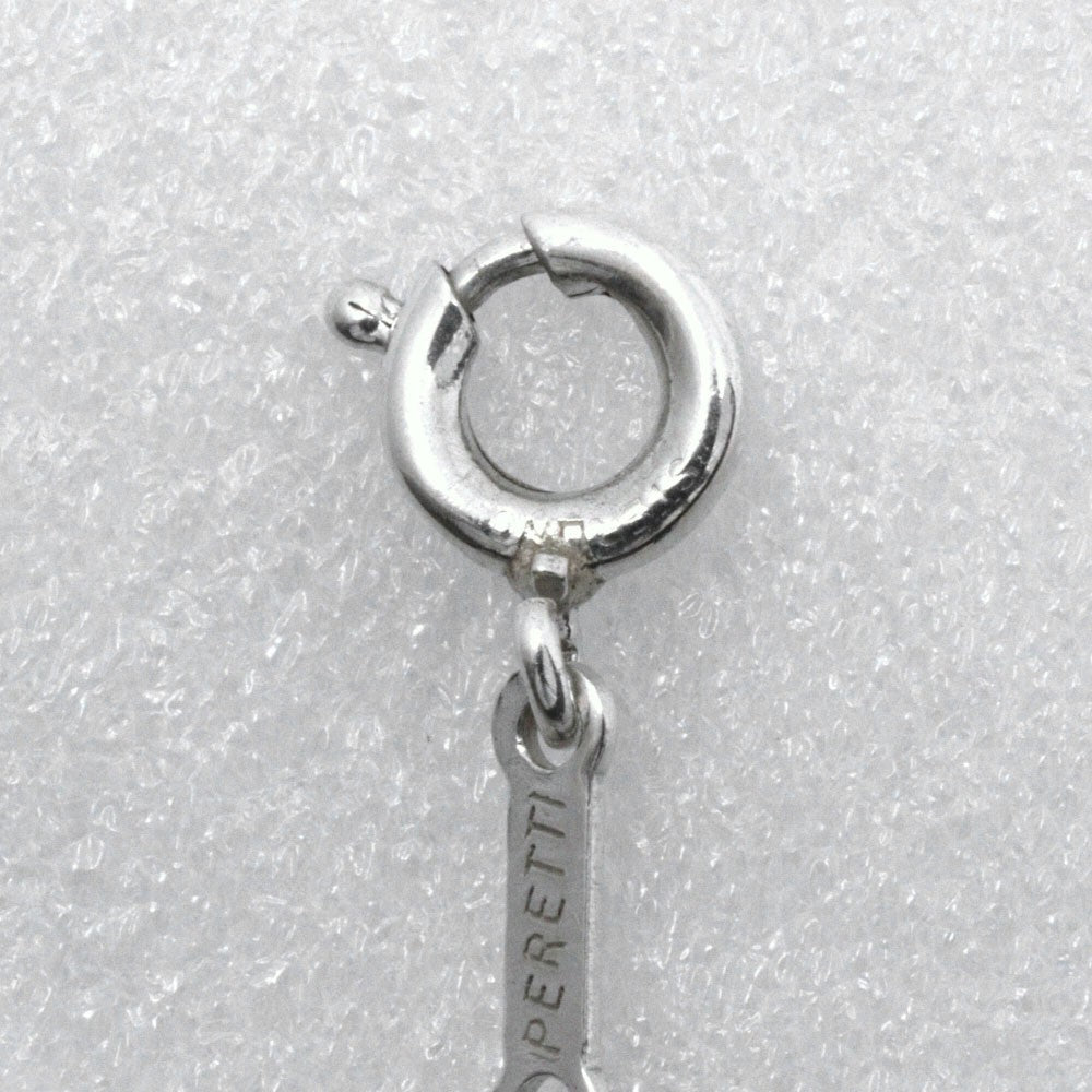 Tiffany & Co. Elsa Peretti Bean Pendant Necklace Sterling Silver