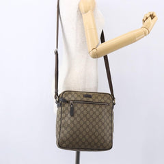 Gucci Front Zip Messenger GG Coated Canvas