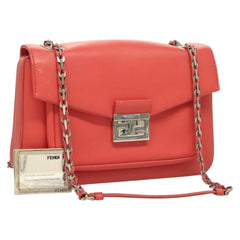 Fendi Be Baguette Flap Bag Leather