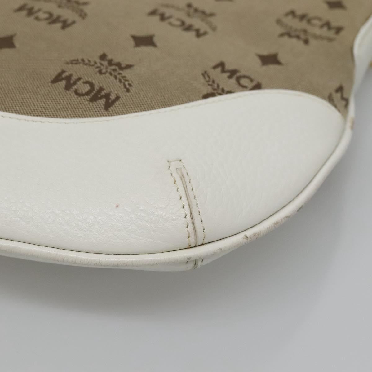 MCM Visetos Handbag Canvas and Leather