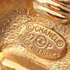 Chanel Vintage Round CC Clip-On Earrings Metal