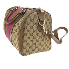 Gucci Vintage Web Boston Bag GG Canvas