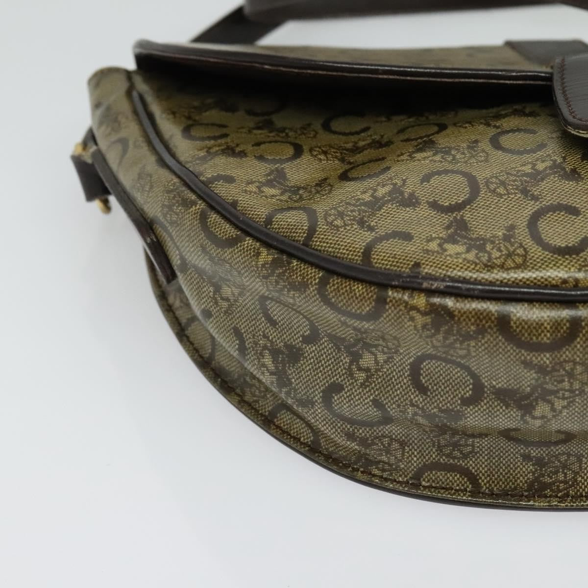 Celine C Sulky Shoulder bag Canvas and Leather