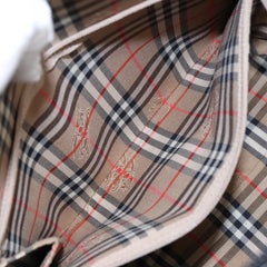 Burberry Handle Tote Leather