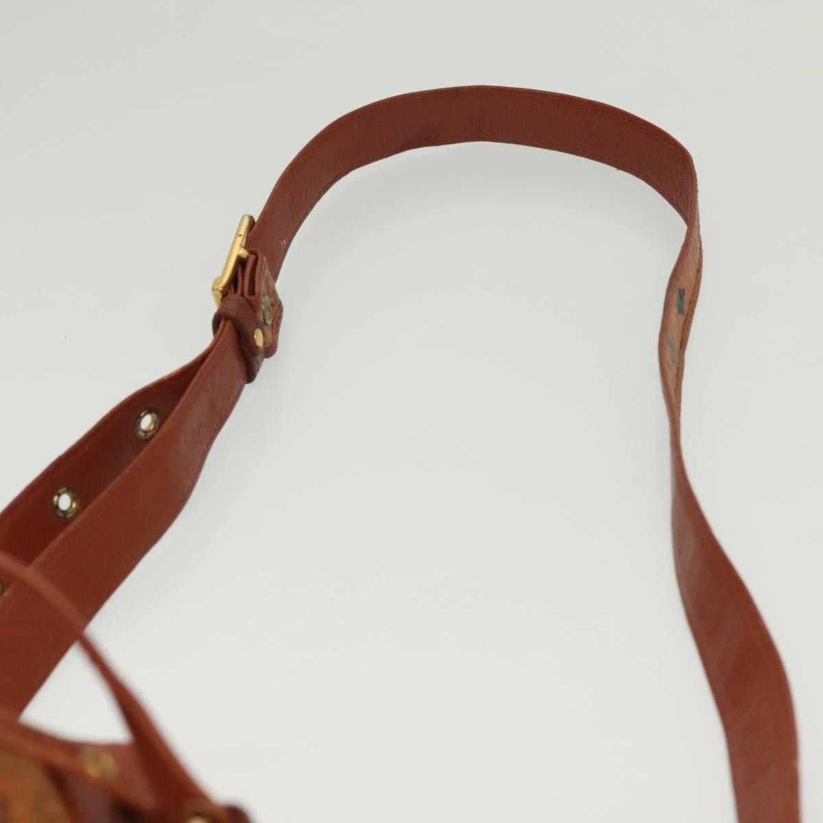 MCM Drawstring Shoulder Bag Leather