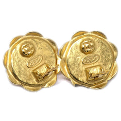 Chanel CC Round Earrings Metal