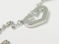 Cartier C Heart de Cartier Pendant Necklace 18K White Gold with Diamond