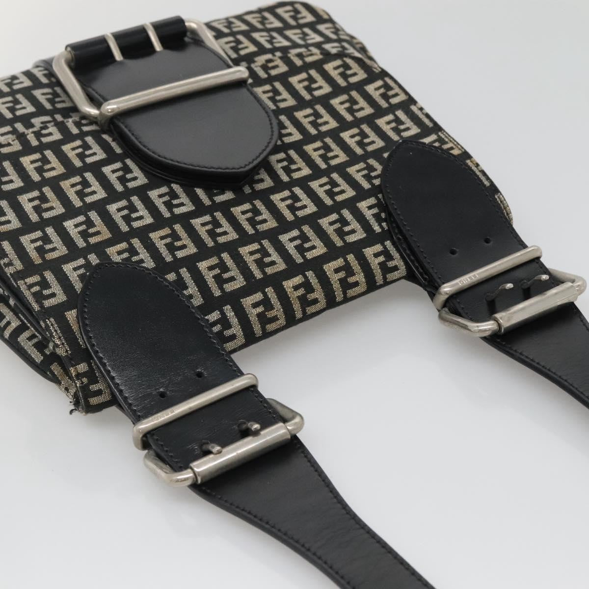 Fendi Buckle Flap Shoulder Bag Zucchino canvas