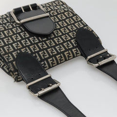 Fendi Buckle Flap Shoulder Bag Zucchino canvas