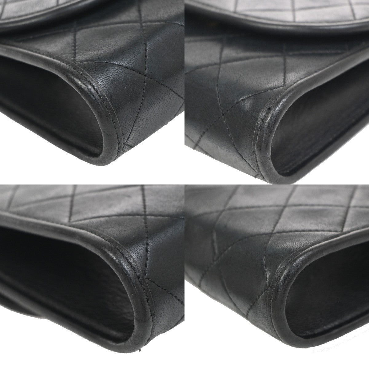 Chanel Vintage Round Flap Bag Quilted Lambskin