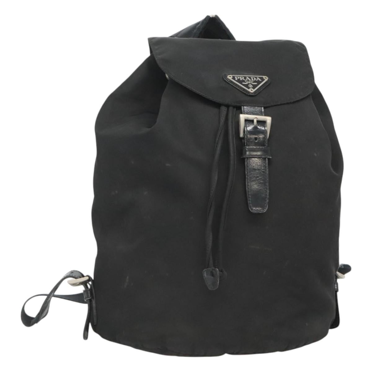 Prada Buckle Backpack Quilted Tessuto