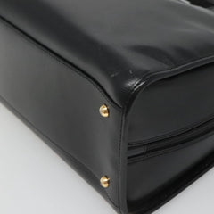 Celine Circle Logo Handbag Leather