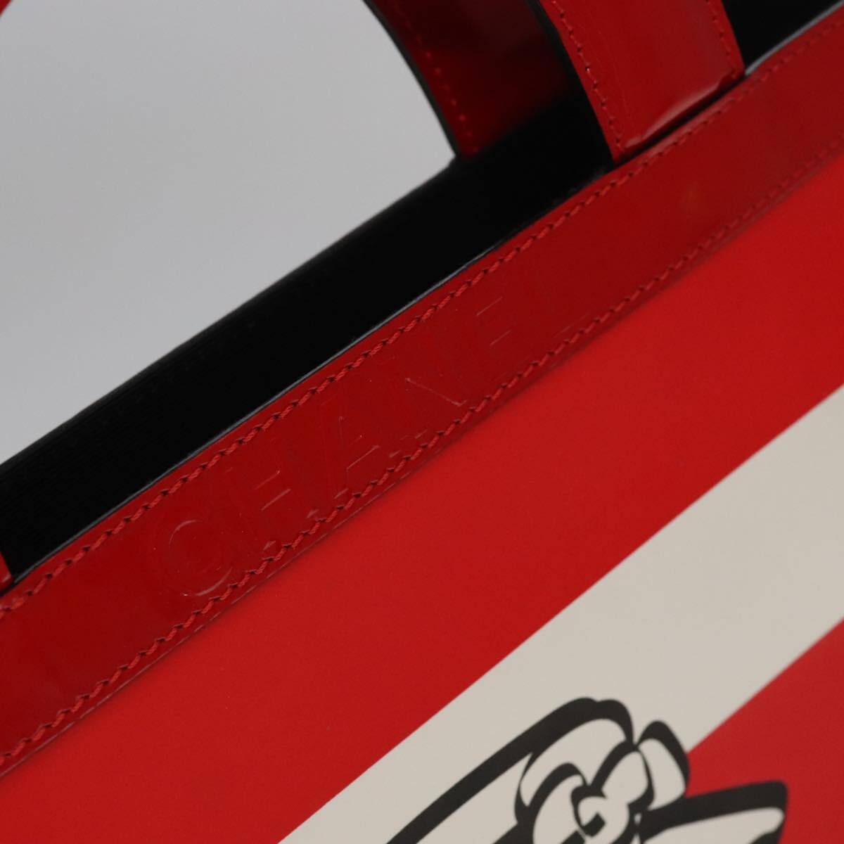 Chanel Vintage Portrait Tote Printed Leather and Quilted Patent