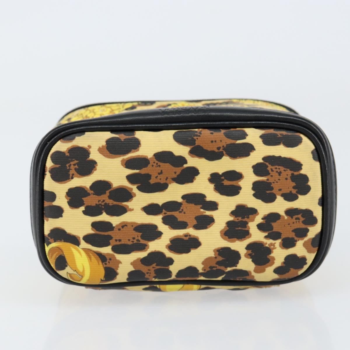 Versace Vanity Hand Bag Canvas and Leather