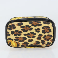 Versace Vanity Hand Bag Canvas and Leather