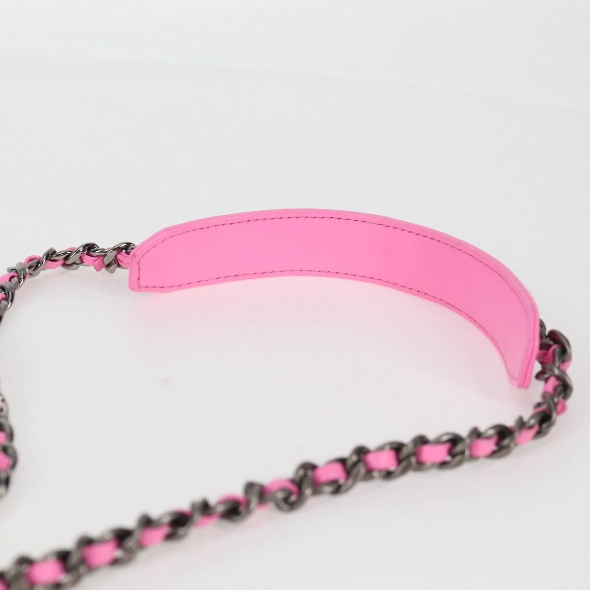 Chanel 19 Flap Coin Purse With Chain Quilted Denim