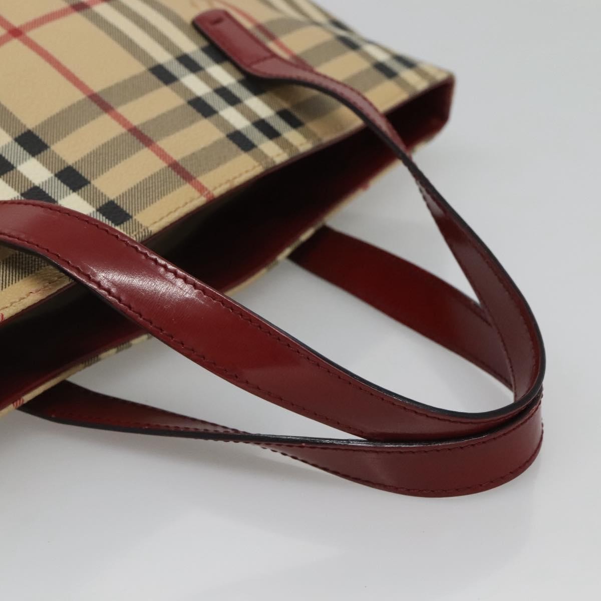Burberry Nova Check Tote Canvas and Leather