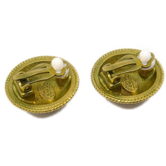 Chanel CC Round Earrings Metal