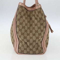 Gucci Bella Tote GG Canvas with Leather