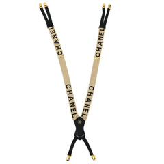 Chanel Logo Suspenders Canvas