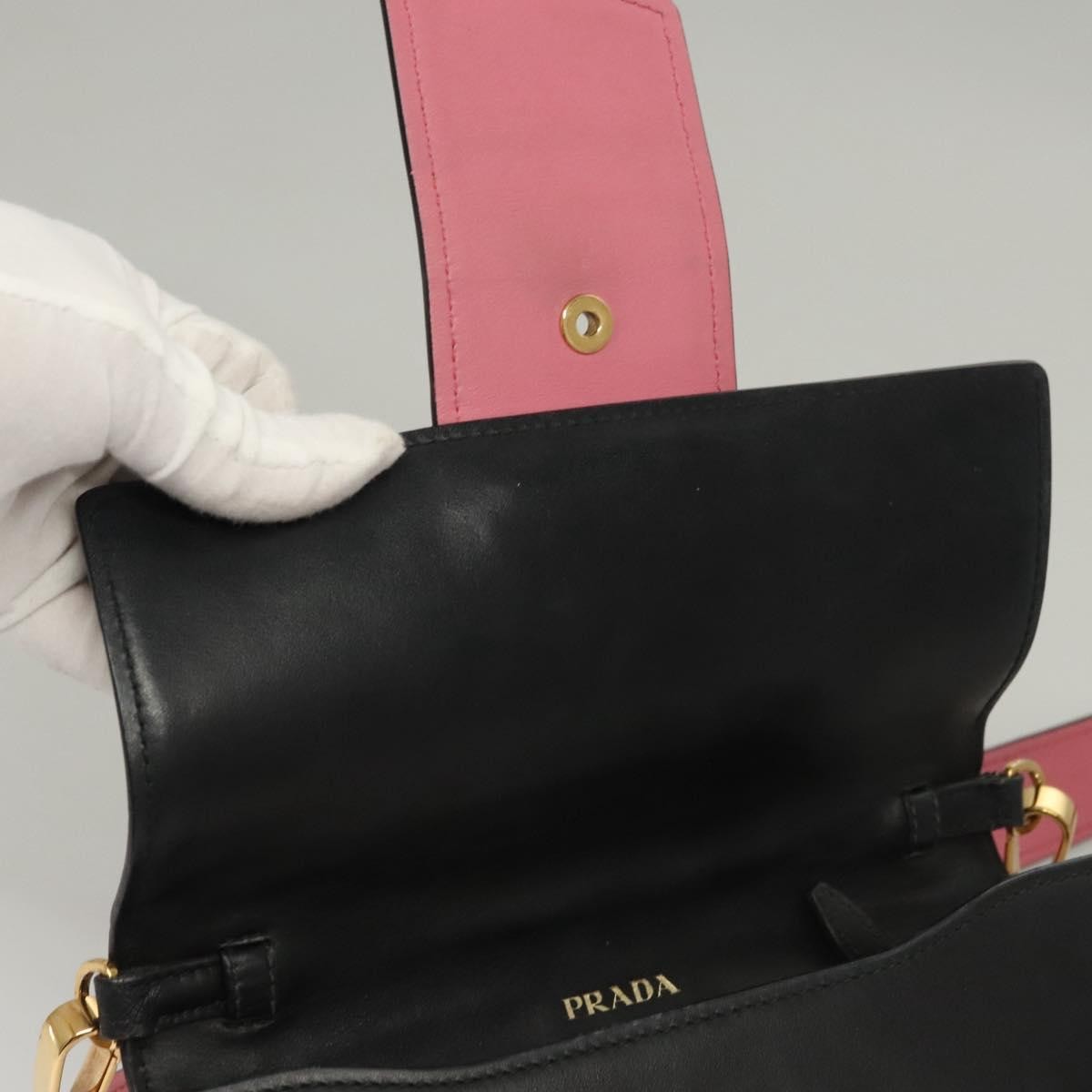 Prada Metal Ribbon Shoulder Bag City Calfskin