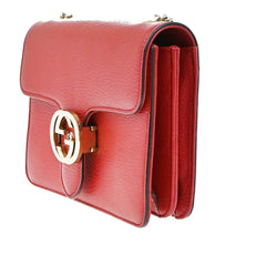 Gucci Interlocking Shoulder Bag Leather