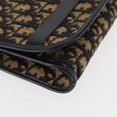 Christian Dior Vintage Trotter Shoulder Bag Canvas
