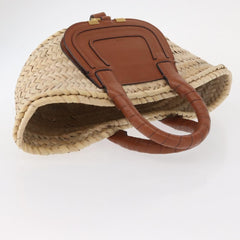 Chloe Marcie Basket Bag Raffia and Leather