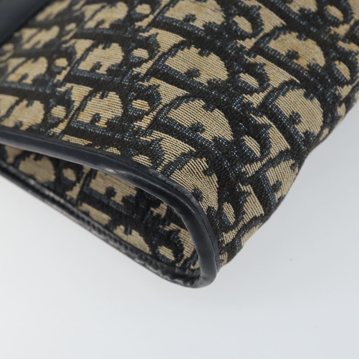 Christian Dior Vintage Trotter Shoulder Bag Canvas