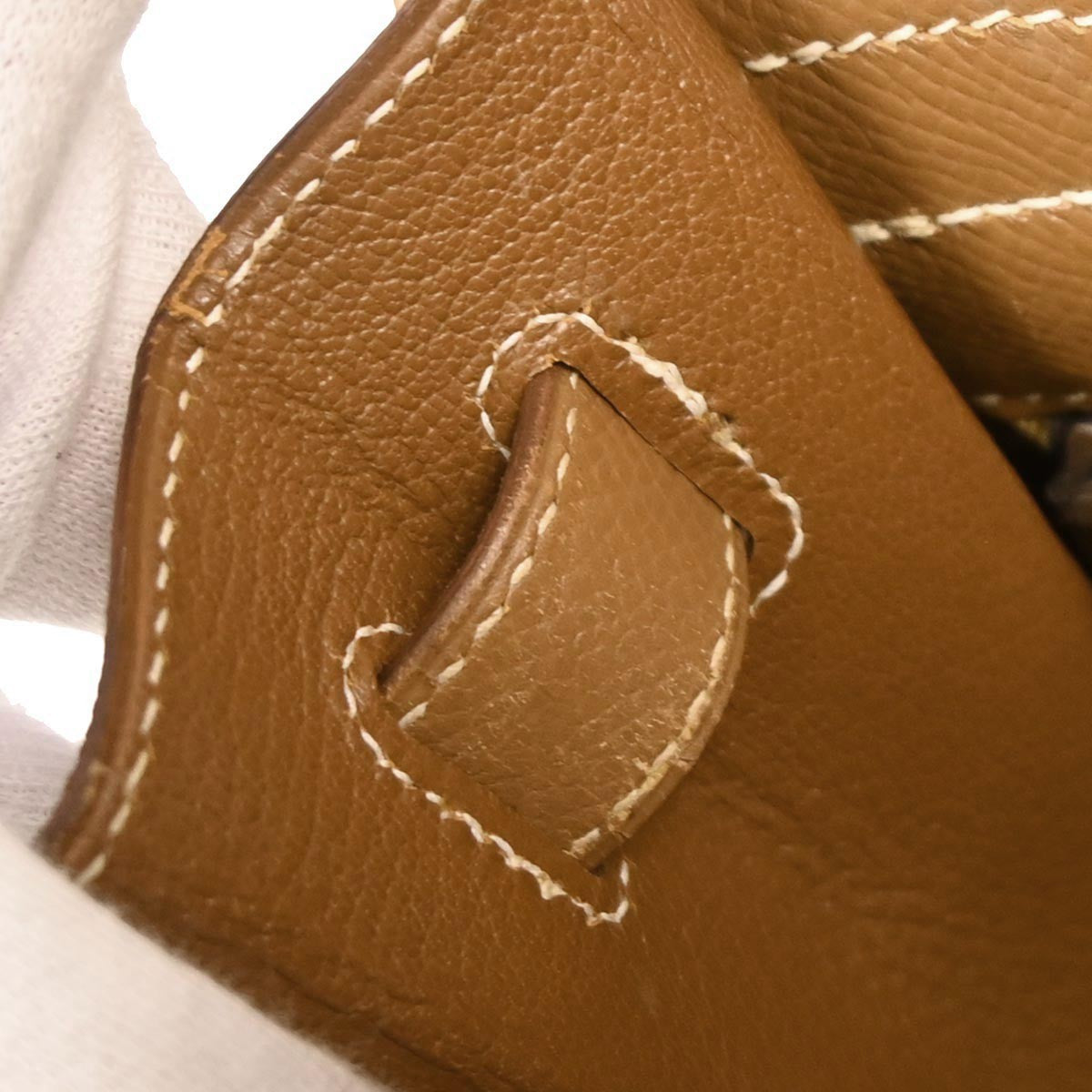 Hermes Kelly Handbag Calf leather with hardware gold