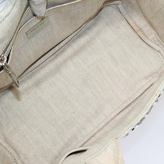 Prada Canapa Tote Rhinestone Embellished Canvas