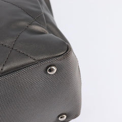 Chanel Biarritz Tote Quilted Coated Canvas