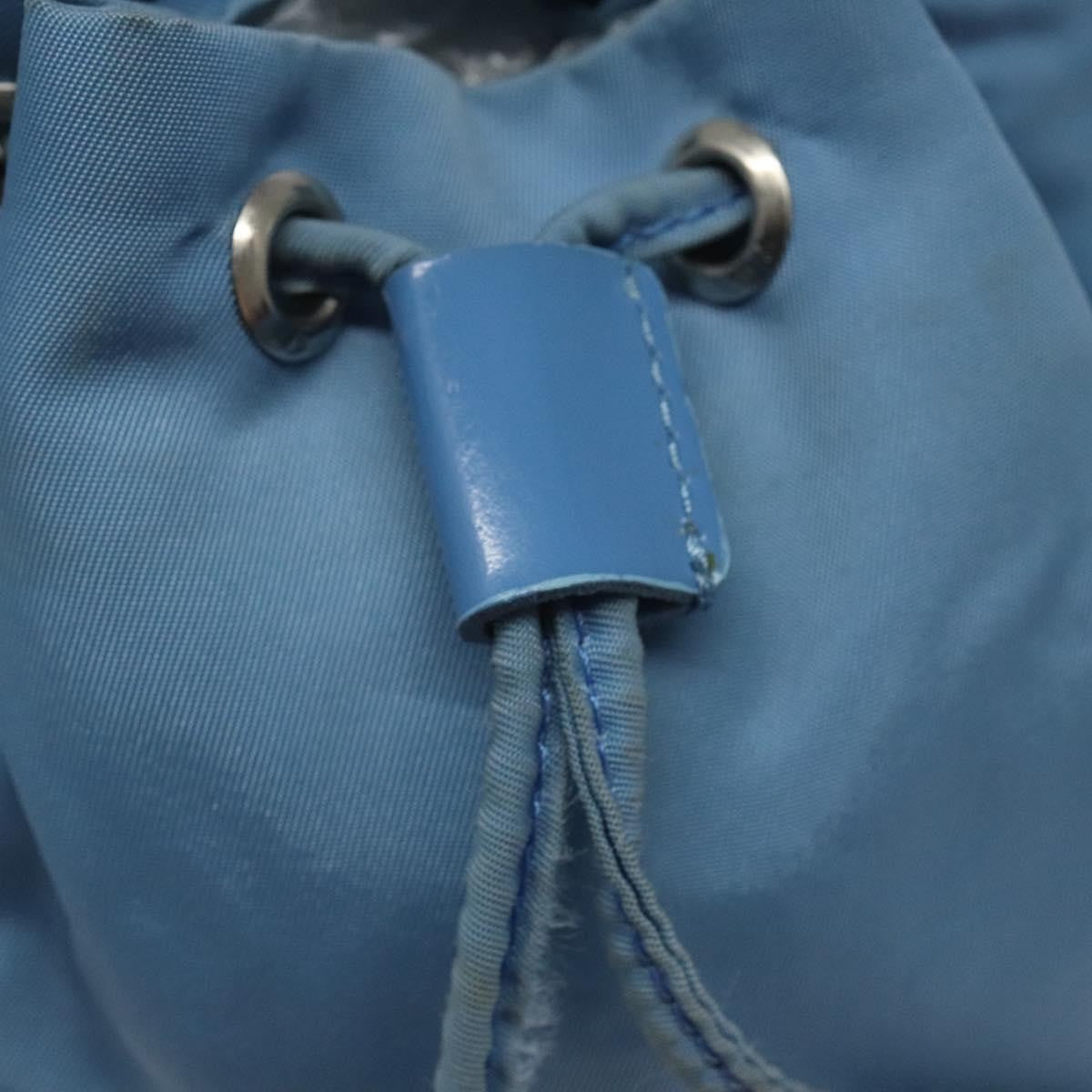 Prada Drawstring Wristlet Bucket Bag Tessuto