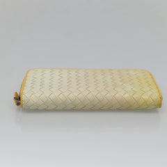 Bottega Veneta Intrecciato Long Zip  Wallet Leather