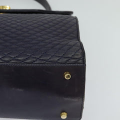 Bally Vintage Flap Handbag Quilted Leather