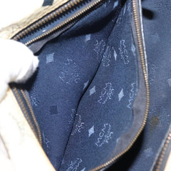 MCM Visetos Handbag Canvas and Leather