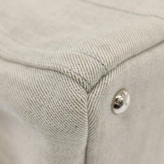 Prada Canapa Tote Rhinestone Embellished Canvas